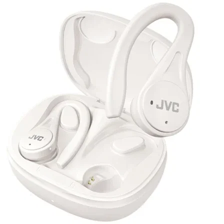 JVC Auriculares Bluetooth True Wireless HA-EC25T In-Ear Deportivos, 30h, IPX5, Micrófono, Blanco JVC Auriculares Bluetooth True Wireless HA-EC25T In-Ear Deportivos, 30h, IPX5, Micrófono, Blanco